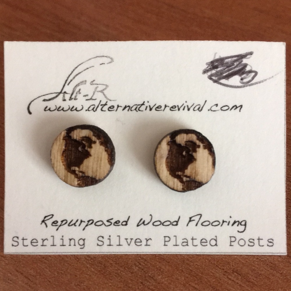 Globe earrings